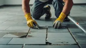 How to remove ceramic floor tile from a concrete slab